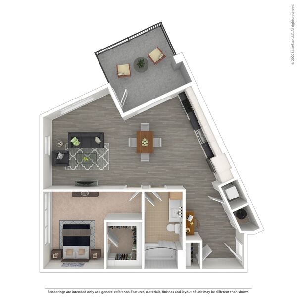 1 Bed / 1 Bath - A5.1