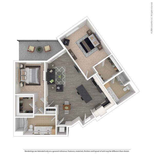 2 bed/2 bath - D07
