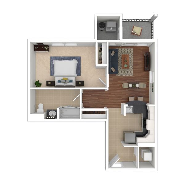 A1 - 1 bed/1 bath