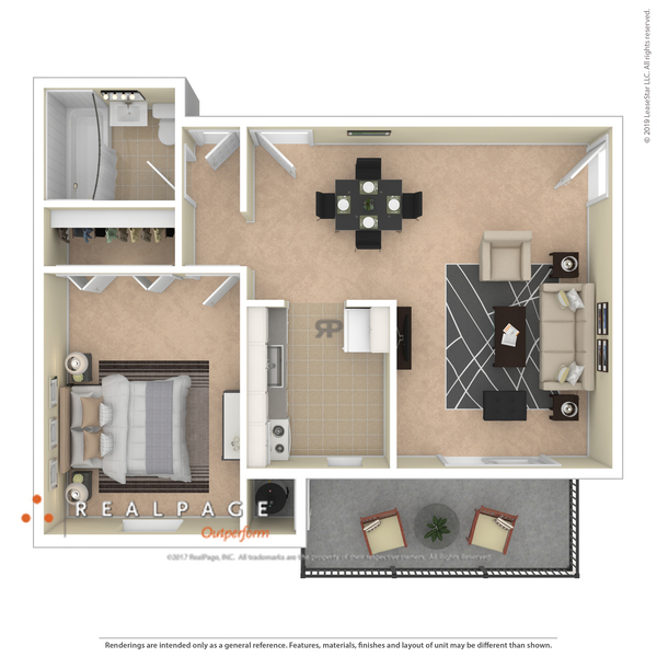 1 Bed 1 Bath