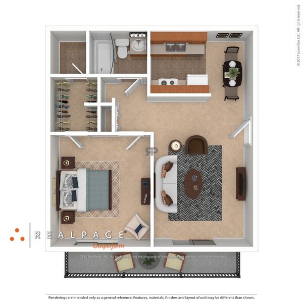 A1 1 Bedroom Starting at $745-780