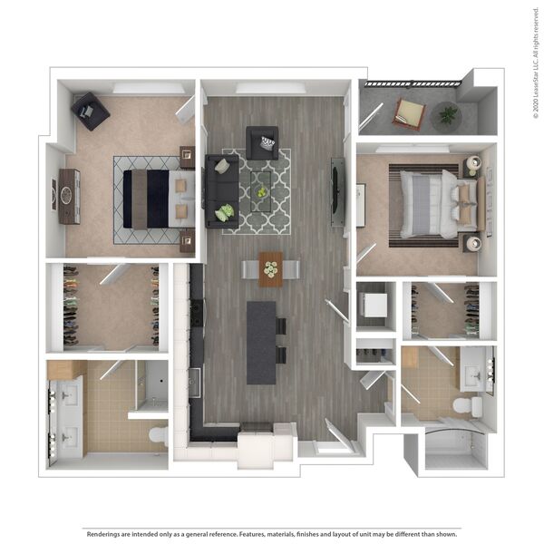 2 bed/2 bath - D01.14