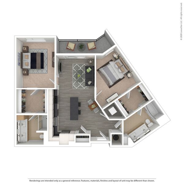 2 Bed / 2 Bath - D05