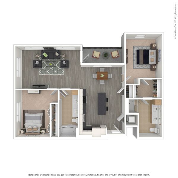 2 bed/2 bath - D09