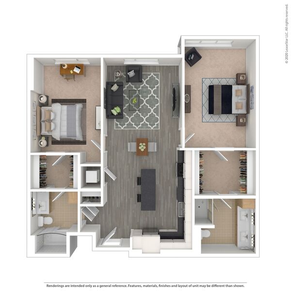 2 bed/2 bath - D01.06