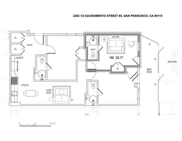 2263 1/2 Sacramento St #3| 105