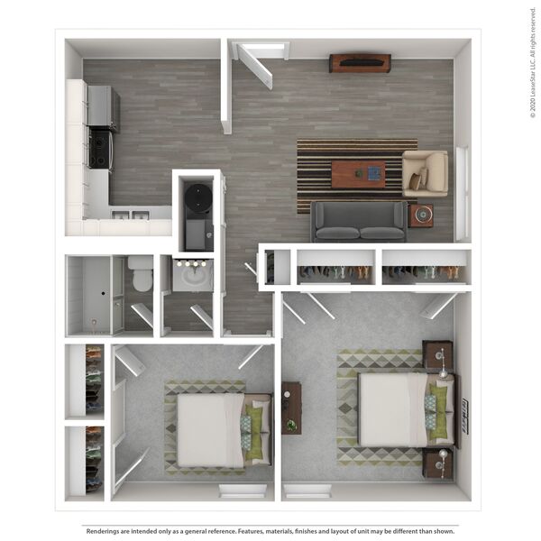 Two Bedroom One Bath