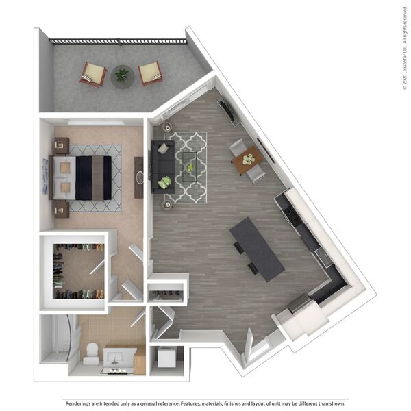 1 Bed / 1 Bath - A4