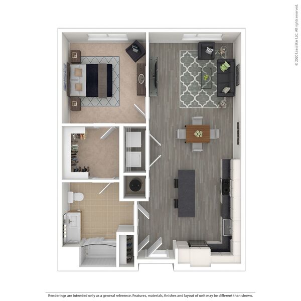 1 Bed / 1 Bath - A1.07 ANSI