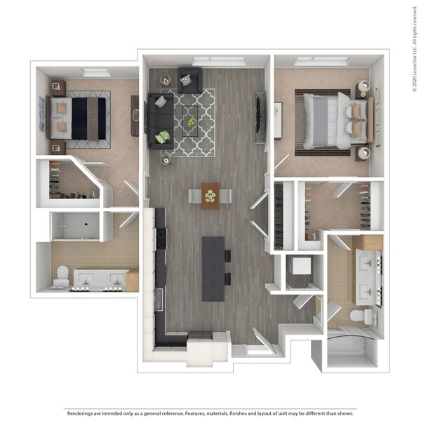 2 bed/2 bath - D08