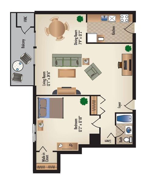 1 Bedroom | 1 Bath