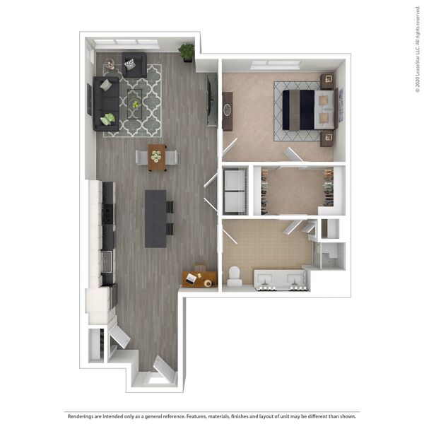 1 Bed / 1 Bath - A2.1 ANSI