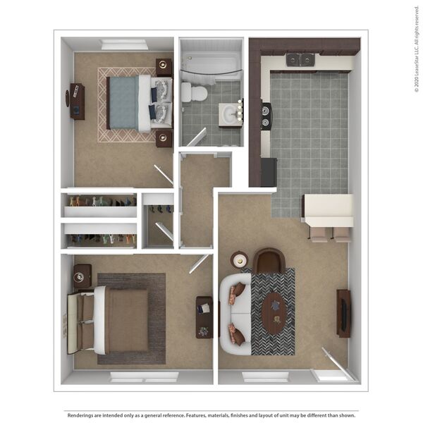2 Bedroom / 2 Bath