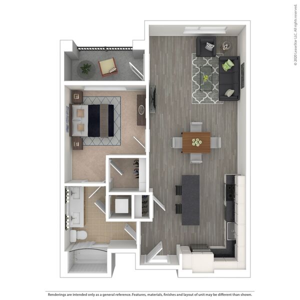 1 Bed / 1 Bath - A1.06