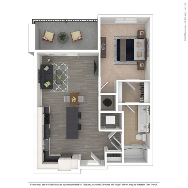 1 Bed / 1 Bath - A1.08