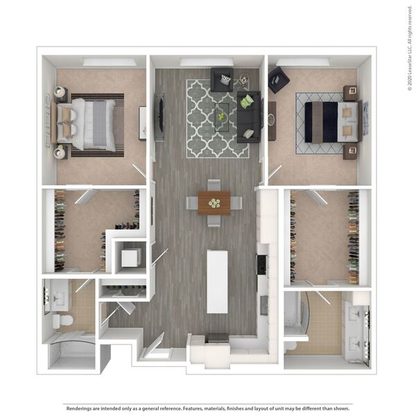 2 bed/2 bath - D01.05
