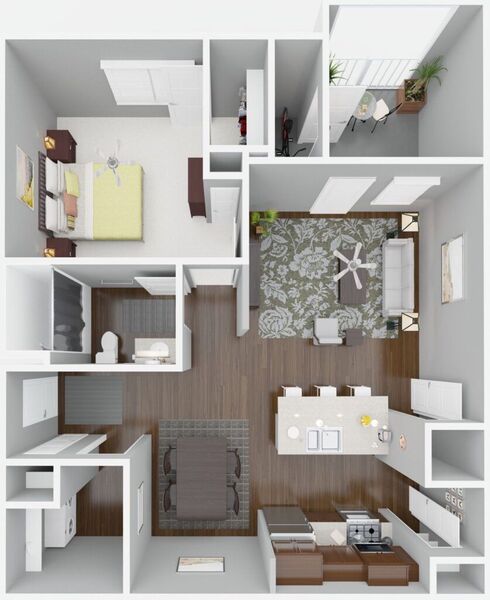 1 Bedroom / 1 Bathroom
