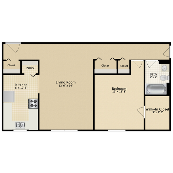 A2.R - 1 Bedroom Renovated