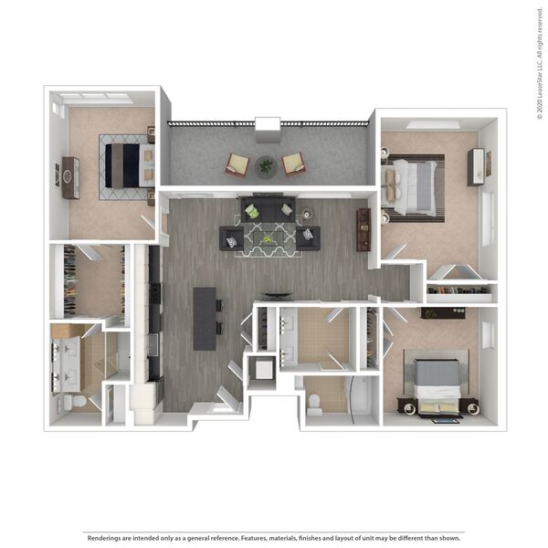 3 bed/2 bath - F4
