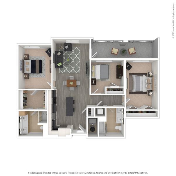 3 bed/2 bath - F3