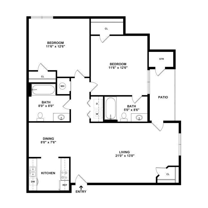 SE Charlotte NC Apt Floor Plans - 1-Bed, 2-Bed & 3-Bed
