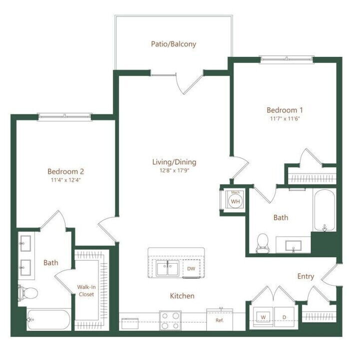 Greer, SC Apartments Ryder Junction Floor Plans