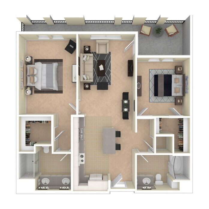 Floor Plans of Apartments For Rent in Milpitas Graham