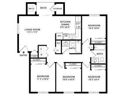 Lakeland Pointe - Dorsett - 4 bed - 2 bath - 1209 sf