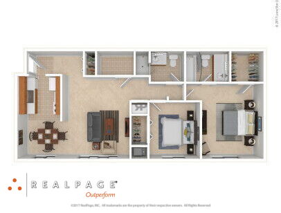 Woodridge Apartments - 2 Bed / 2 Bath Apt. - 2 bed - 2 bath - 920 sf