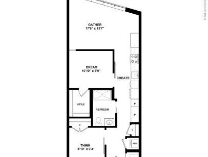 J Linea - JB1.1 - 1 bed - 1 bath - 752 sf