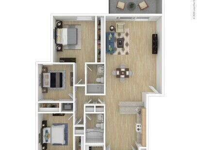 The Hills at Rancho Penasquitos - The Cuyamacas - 3 bed - 2 bath - 1141 sf