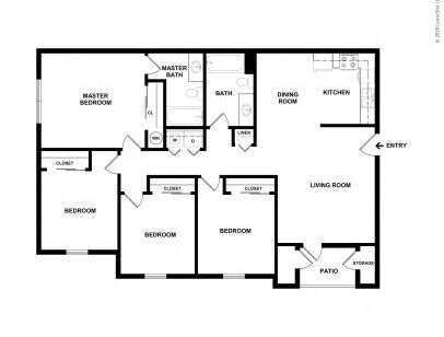 Quail Ridge Apartments - The Summit - 4 bed - 2 bath - 1077 sf