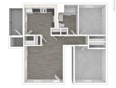 Parkview Place Apartments - 2 Bedroom (915) - 2 bed - 1 bath - 915 sf