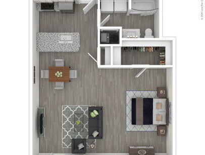 409 On Nine - Studio - Studio bed - 1 bath - 700 sf