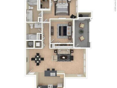 Pacific Landing - The Steedman - 2 bed - 2 bath - 1077 sf