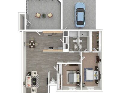 La Palmilla - Adobe Grande - 2 bed - 2 bath - 950 sf