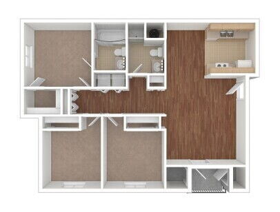 Maple Street Apartments - Cortland - 3 bed - 2 bath - 1054 sf