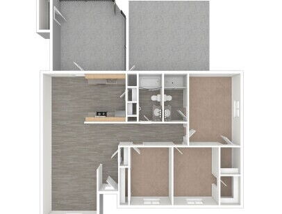 La Palmilla - La Hacienda - 3 bed - 2 bath - 1100 sf