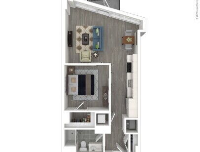 J Linea - JA07 - 1 bed - 1 bath - 656 sf