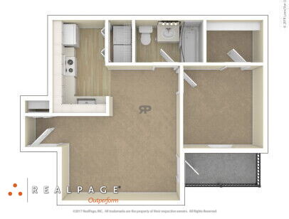 Lynmar Apartments - A60 - 1 bed - 1 bath - 632 sf