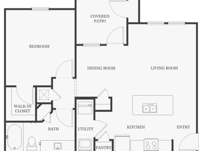 A2 - The Angelo: Beds - 1: Baths - 1: SqFt Range - 790 to 790