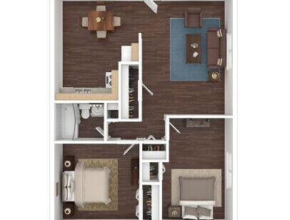 Harold House - Elm - 2 bed - 1 bath - 790 sf