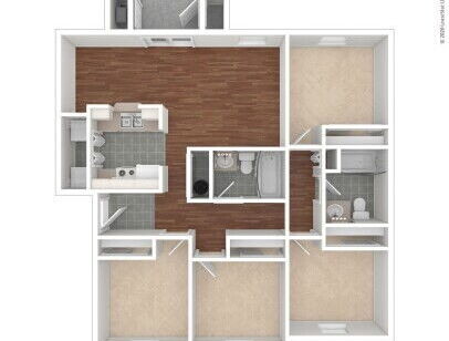 Fair Street Apartments - Melrose - 4 bed - 2 bath - 1205 sf