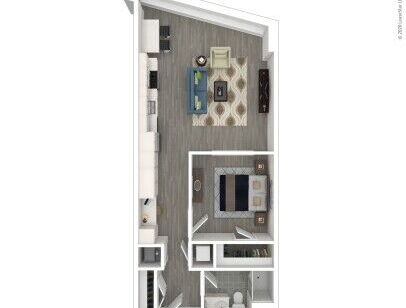 J Linea - JA06 - 1 bed - 1 bath - 747 sf