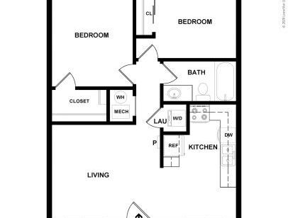 The Boulders - Silver - 2 bed - 1 bath - 682 sf