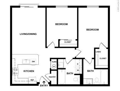 409 On Nine - 2 Bedroom M - 2 bed - 2 bath - 860 sf