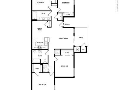 Mountain View - Acacia - 4 bed - 2 bath - 1472 sf