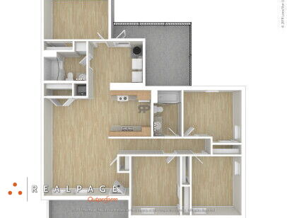 Coffelt-Lamoreaux - 4x2 - 4 bed - 2 bath - 1000 sf