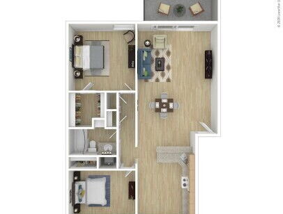 The Hills at Rancho Penasquitos - The Sierras - 2 bed - 1 bath - 963 sf