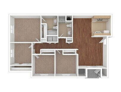 Maple Street Apartments - Dorsett - 4 bed - 2 bath - 1253 sf